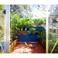 Harmony Trasparente Serra Da Giardino in Policarbonato 247X185X208 cm Argento-Canopia Discount