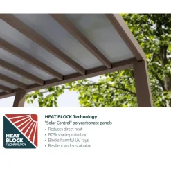 Helsinki Pergola 3 X 7.3 m Pergola in Legno di Cedro-Canopia