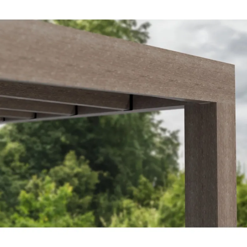 Helsinki Pergola 3 X 10 m Pergola in Legno di Cedro-Canopia Outlet