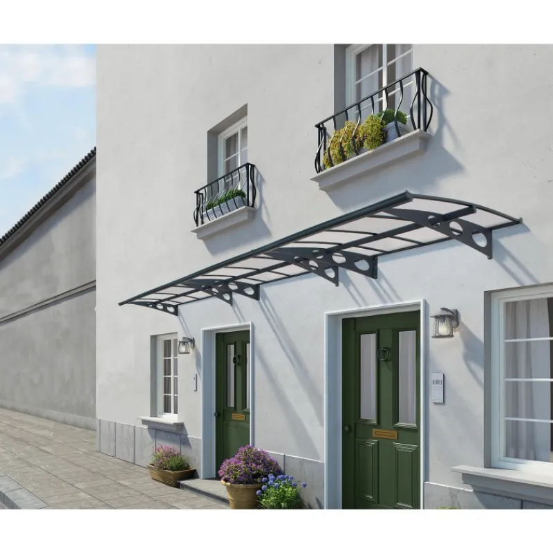 Herald Pensilina Da Esterno 670X140 cm Trasparente-Canopia Online