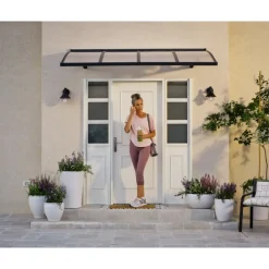 Herald Pensilina Da Esterno 223X140 cm Trasparente-Canopia