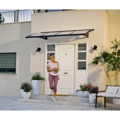 Herald Pensilina Da Esterno 223X140 cm Trasparente-Canopia