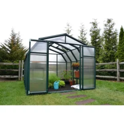 Hobby Gardener Doppio Strato Serra Da Giardino in Policarbonato 266X266X208 cm Verde-Canopia Online