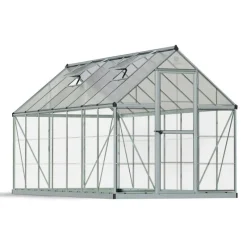 Hybrid Serra Da Giardino in Policarbonato 426X185X208 cm Argento-Canopia