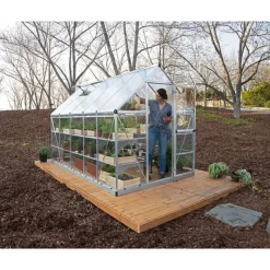 Hybrid Serra Da Giardino in Policarbonato 306X185X208 cm Argento-Canopia