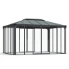 Ledro Gazebo Chiuso in Alluminio 3X4.3 m-Canopia Discount