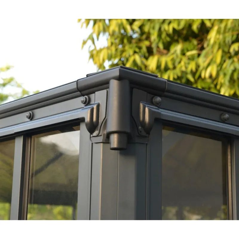 Ledro Gazebo Chiuso in Alluminio 3X4.3 m-Canopia Discount