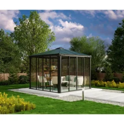 Ledro Gazebo Chiuso in Alluminio 3X3 m-Canopia Clearance