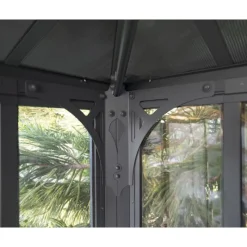 Ledro Gazebo Chiuso in Alluminio 3X3 m-Canopia Clearance