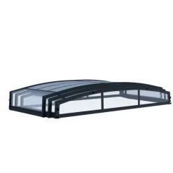 Majorca CoPertura Telescopica de Policarbonato & Alluminio Per Piscina 6X4 m-Canopia Discount