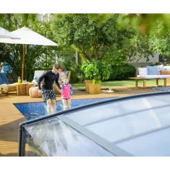 Majorca CoPertura Telescopica de Policarbonato & Alluminio Per Piscina 8X4 m-Canopia Hot
