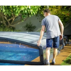 Majorca CoPertura Telescopica de Policarbonato & Alluminio Per Piscina 8X4 m-Canopia Hot