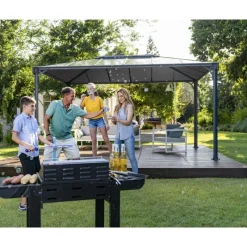 Martinique Gazebo in Alluminio 3X4.3 m-Canopia Online