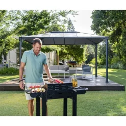 Martinique Gazebo in Alluminio 3X4.3 m-Canopia Online
