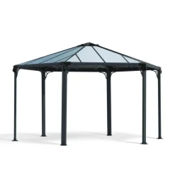 Monaco Gazebo Esagonale in Alluminio 3.6X4 m-Canopia