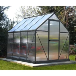 Mythos Doppio Strato Serra Da Giardino in Policarbonato 247X185X208 cm Grigio-Canopia Outlet