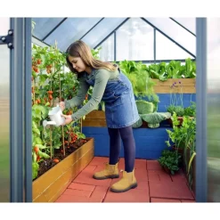 Mythos Doppio Strato Serra Da Giardino in Policarbonato 247X185X208 cm Grigio-Canopia Outlet