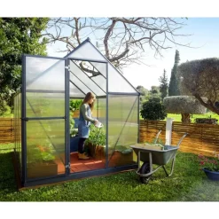 Mythos Doppio Strato Serra Da Giardino in Policarbonato 247X185X208 cm Grigio-Canopia Outlet