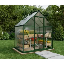 Mythos Doppio Strato Serra Da Giardino in Policarbonato 126X185X208 cm Verde-Canopia Hot