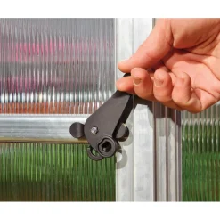 Mythos Doppio Strato Serra Da Giardino in Policarbonato 370X185X208 cm Argento-Canopia New