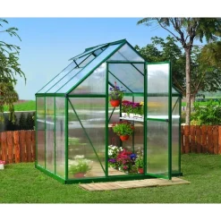 Mythos Doppio Strato Serra Da Giardino in Policarbonato 186X185X208 cm Verde-Canopia New