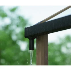 NATURA Doppio Strato Serra Da Giardino in Policarbonato 641X237.5X261 cm - Legno di cedro-Canopia Outlet