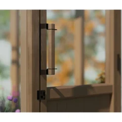 NATURA Doppio Strato Serra Da Giardino in Policarbonato 641X237.5X261 cm - Legno di cedro-Canopia Outlet