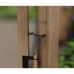 NATURA Doppio Strato Serra Da Giardino in Policarbonato 641X237.5X261 cm - Legno di cedro-Canopia Outlet