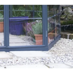 Oasis Serra Da Giardino in Policarbonato Esagonale 363X316X289 cm Grigio-Canopia