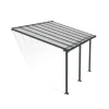 Olympia Pergola Addossata in Alluminio 3X4.3 m Grigio-Canopia Online