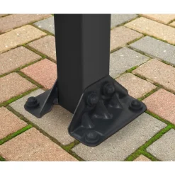 Olympia Pergola Addossata in Alluminio 3X9.2 m Bianco-Canopia Online