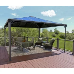 Palermo Gazebo in Alluminio 4.3X4.3 m-Canopia Online