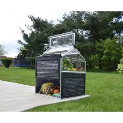 Plant-inn Mini Serra Da Giardino in Policarbonato 118X118X148 cm-Canopia Online
