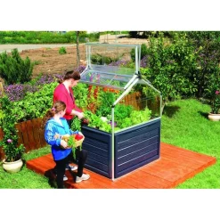 Plant-inn Mini Serra Da Giardino in Policarbonato 118X118X148 cm-Canopia Online