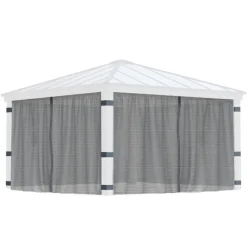Rete Antizanzarae Per Gazebo Dallas 4.3X4.3 m-Canopia New