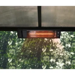 Riscaldatore Infrarossi da Esterno in Fibra Di Carbonio IP65 Con Montaggio a Parete-Canopia Best