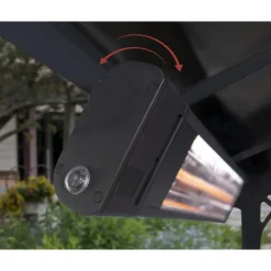 Riscaldatore Infrarossi da Esterno in Fibra Di Carbonio IP65 Con Montaggio a Parete-Canopia Best