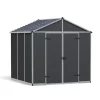 Rubicon Casetta Da Giardino in Policarbonato Ultra Resistente 229X237X235 cm Grigio Scuro-Canopia Clearance
