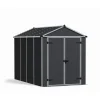 Rubicon Casetta Da Giardino in Policarbonato Ultra Resistente 303X185X217 cm Grigio Scuro-Canopia