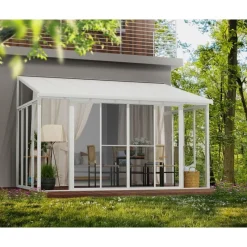 San Remo Pergola Chiusa in Alluminio 3X4.4 m Bianco-Canopia Hot