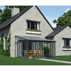 San Remo Pergola Chiusa in Alluminio 4X4.4 m Bianco-Canopia