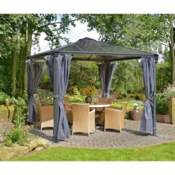 Set Di Tende Per Gazebo Palermo E Milano 3.7X2.2 m-Canopia Hot