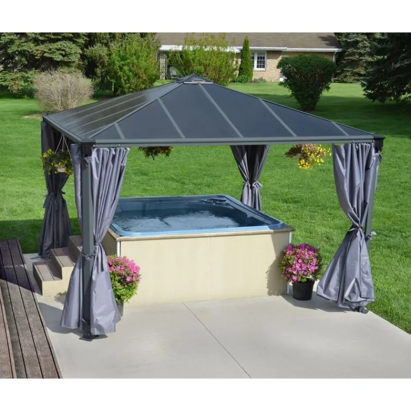 Set Di Tende Per Gazebo Palermo 4X2.2 m-Canopia