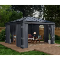 Set Di Tende Per Gazebo Dallas 4.3X4.3 m-Canopia Online