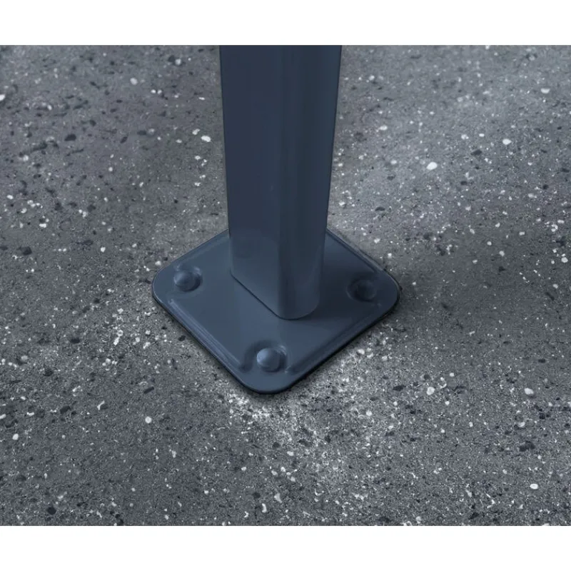 Sierra Pergola Addossata in Alluminio 3X3 m Grigio-Canopia Best