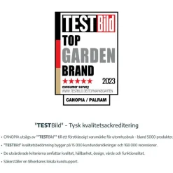 Sierra Pergola Addossata in Alluminio 3X3 m Grigio-Canopia Best