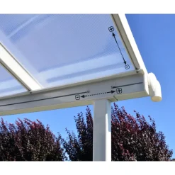 Sierra Pergola Addossata in Alluminio 2.3X6.7 m Bianco-Canopia Best