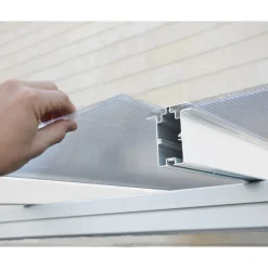 Sierra Pergola Addossata in Alluminio 2.3X6.7 m Bianco-Canopia Best