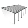 Sierra Pergola Addossata in Alluminio 3X9.7 m Grigio-Canopia Clearance