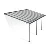 Sierra Pergola Addossata in Alluminio 3X6.2 m Grigio-Canopia Discount